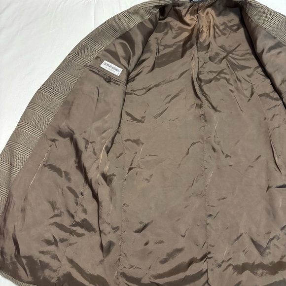 VTG Giorgio Armani Le Collezioni Blazer 42L Wool Blend Oversized Y2K Academia - Picture 6 of 10